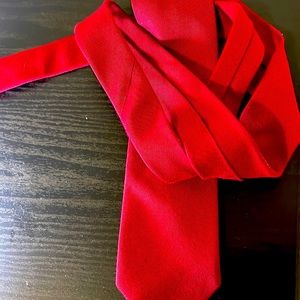 Red tie, holiday tie , party tie, work tie